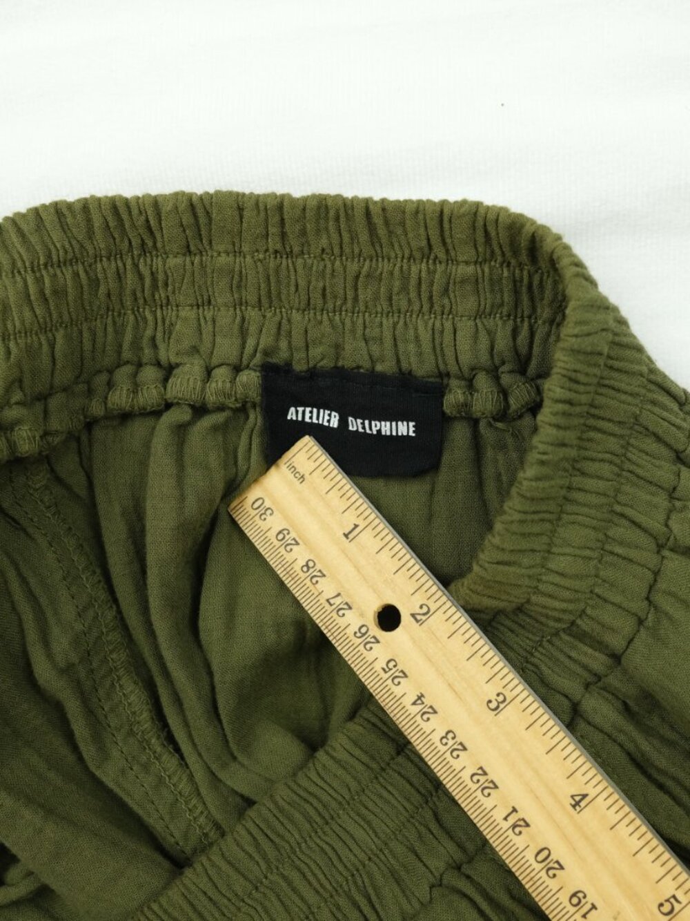 Atelier Delphine Kiko Pant Boho Loose Cotton Pants Green Size S - Picture 4 of 5